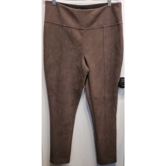 ANDREW Marc Taupe Pull On Super Soft Stretch Faux Suede Polyester Spandex  Large - Picture 3 of 7